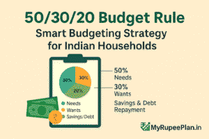 50/30/20 Budget Rule for Indian families”