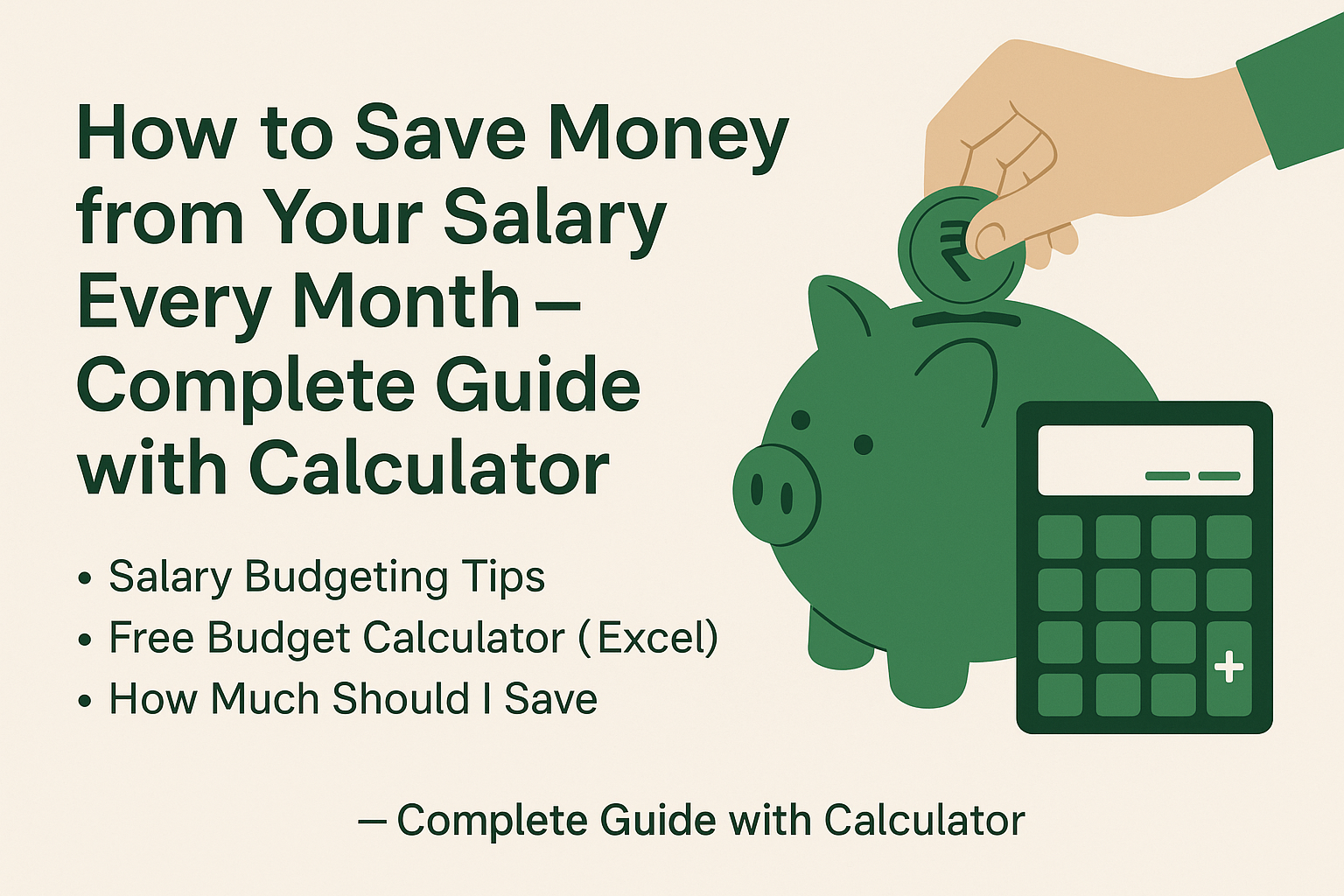 How to Save Money from Your Salary Every Month